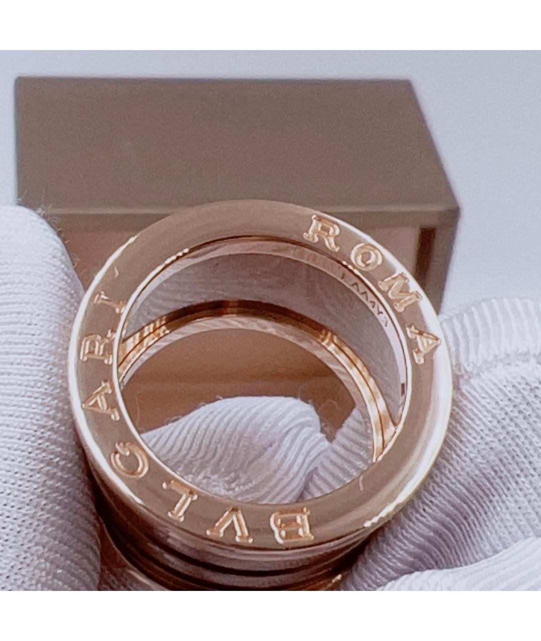 BVLGARI Коричневое кольцо из розового золота, фото 5