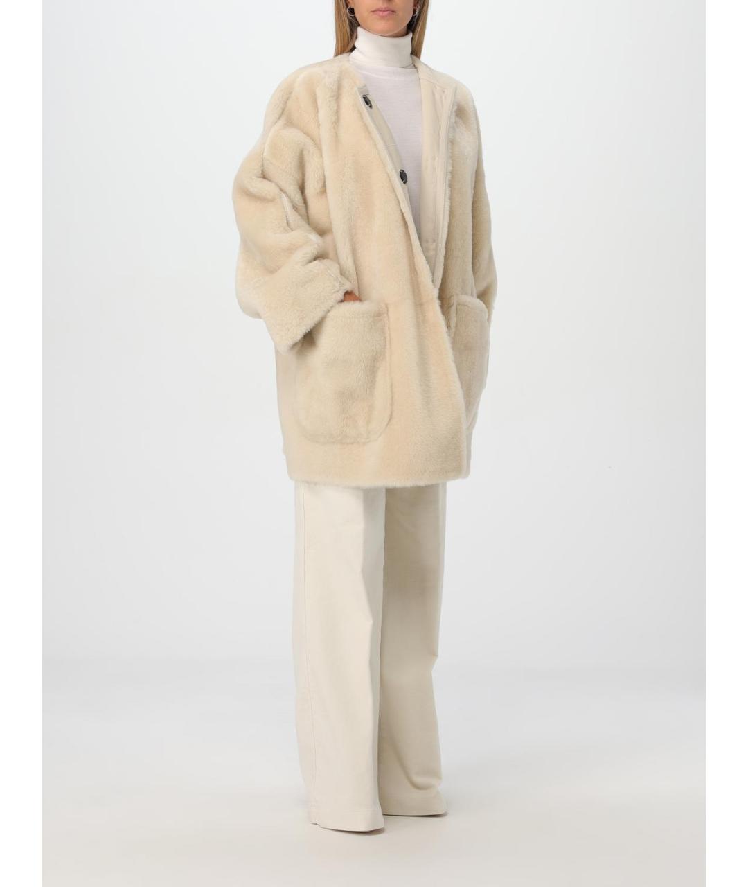 MAX MARA Бежевое пальто, фото 3
