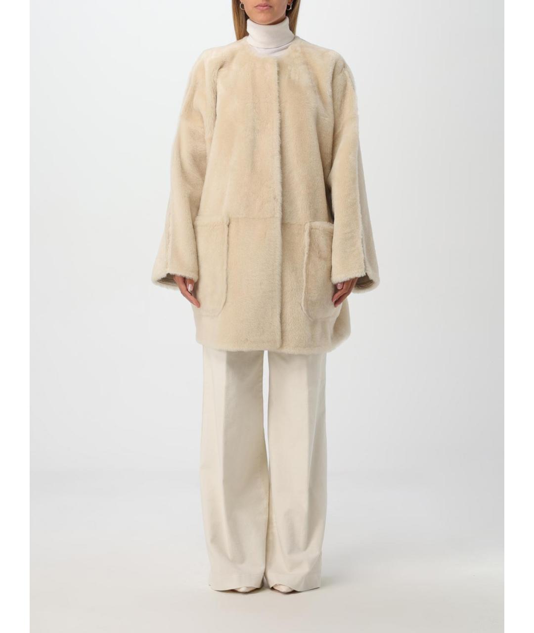MAX MARA Бежевое пальто, фото 2