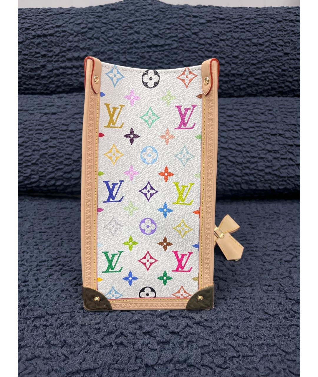 LOUIS VUITTON Белая сумка тоут, фото 5