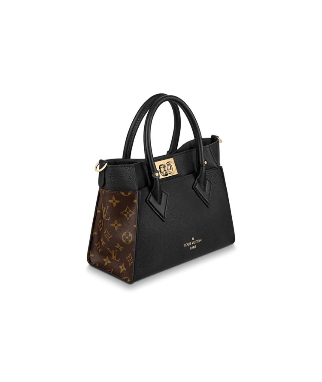 LOUIS VUITTON Черная кожаная сумка через плечо, фото 2