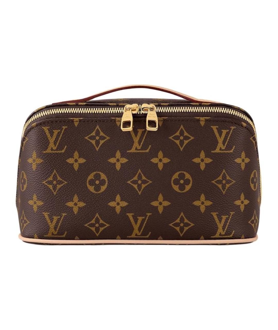 LOUIS VUITTON Коричневая косметичка, фото 1