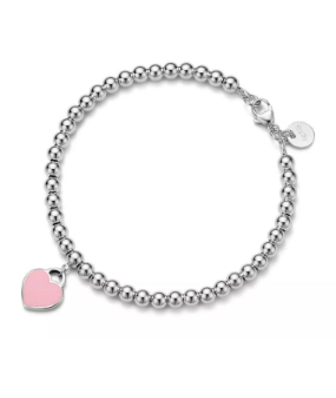 TIFFANY&CO Розовый серебряный браслет, фото 1