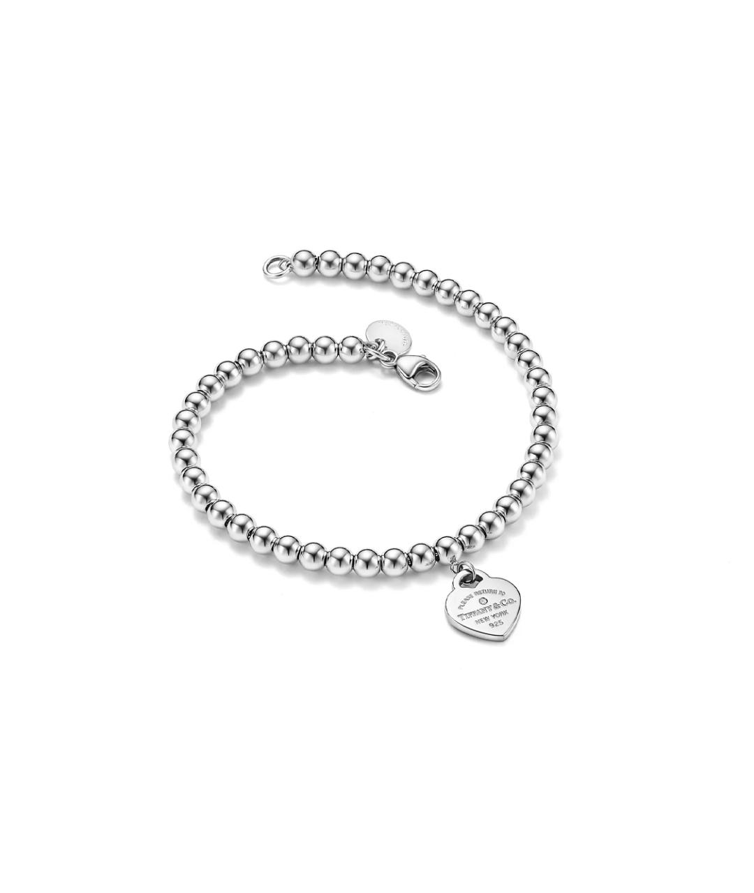 TIFFANY&CO Розовый серебряный браслет, фото 3