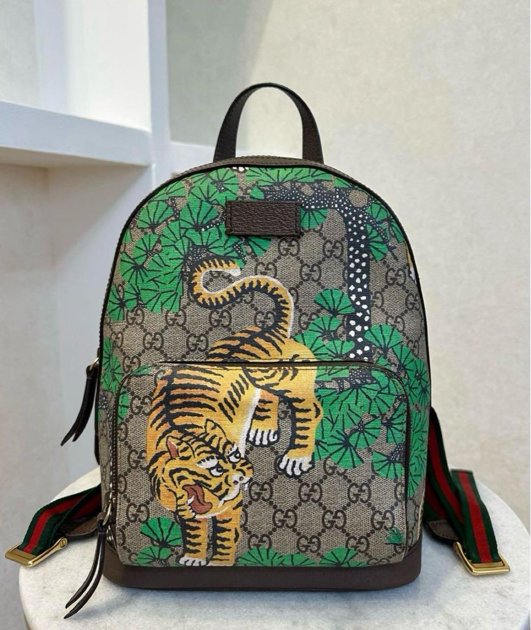 GUCCI Коричневый кожаный рюкзак, фото 2