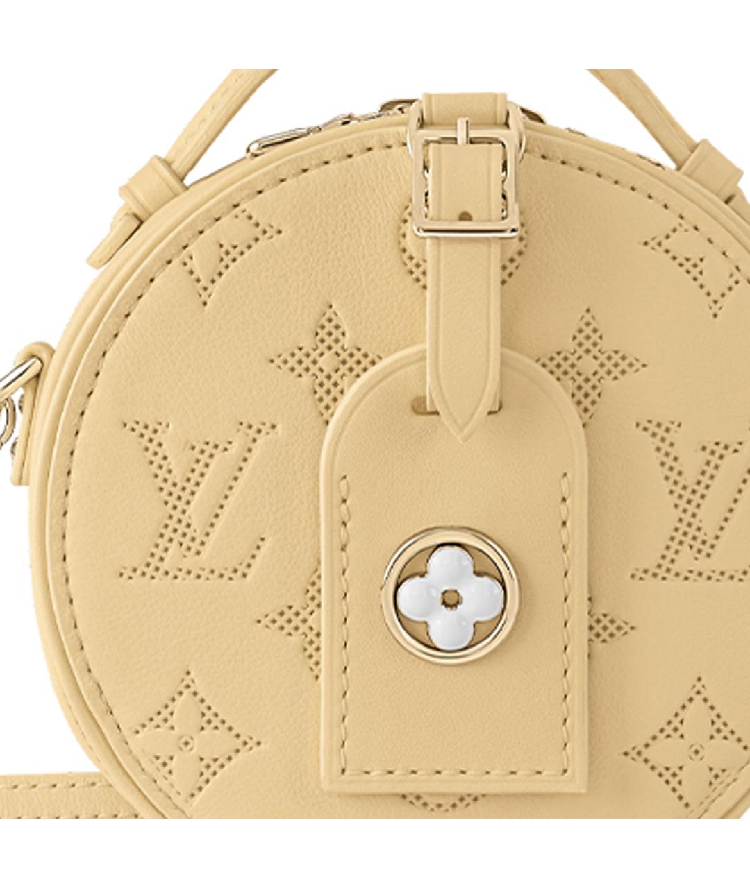 LOUIS VUITTON Желтая кожаная сумка через плечо, фото 4