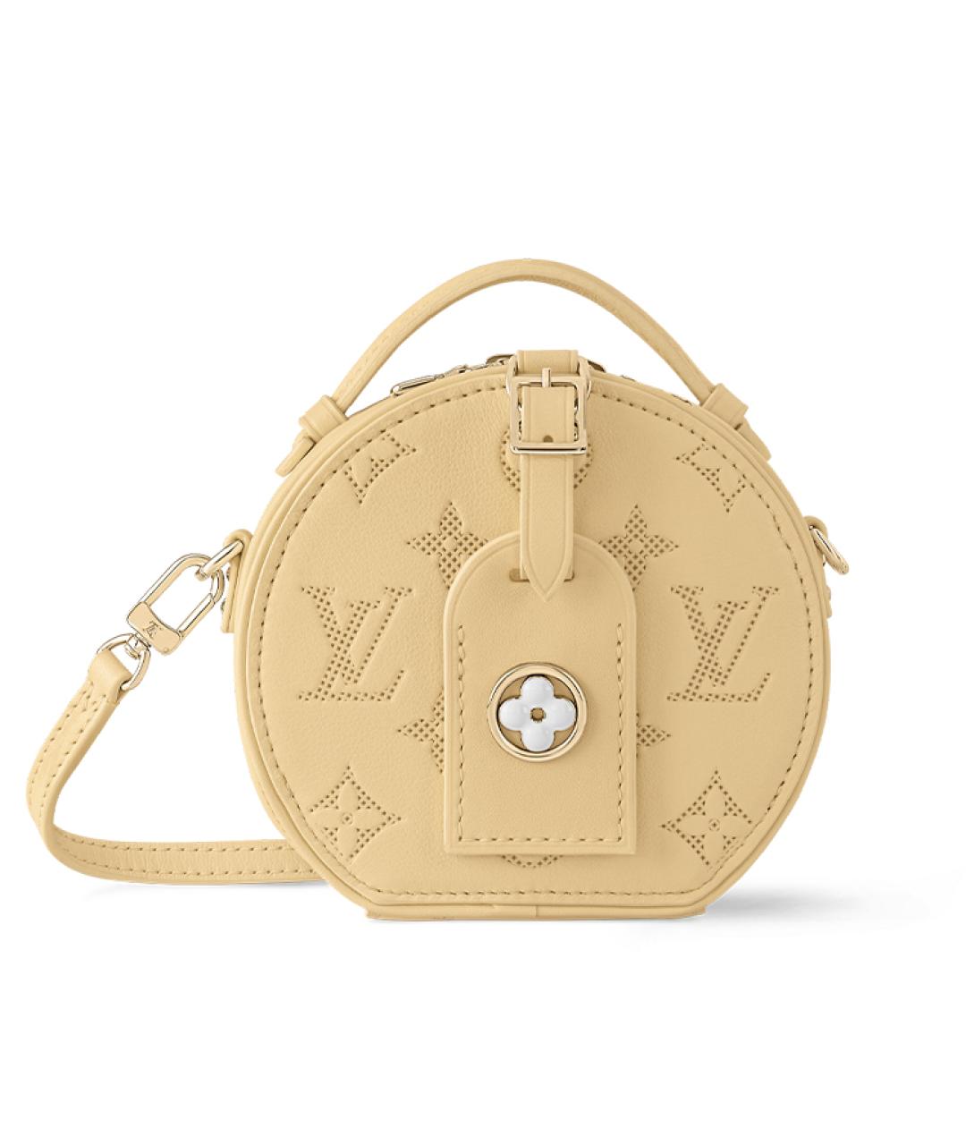LOUIS VUITTON Желтая кожаная сумка через плечо, фото 1