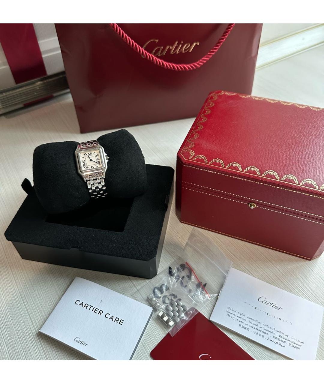 CARTIER Серебряные металлические часы, фото 4