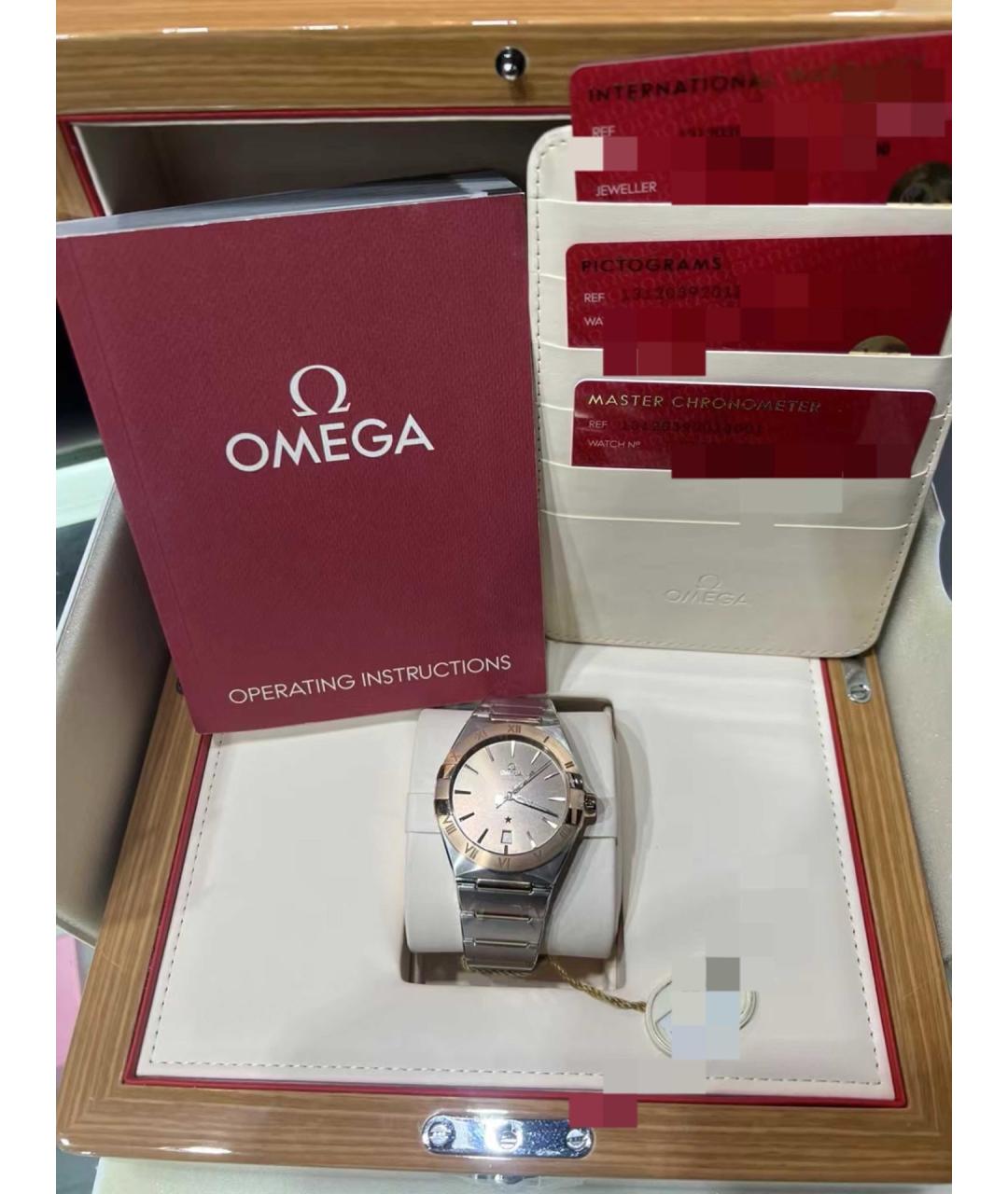 OMEGA Коричневые часы, фото 2