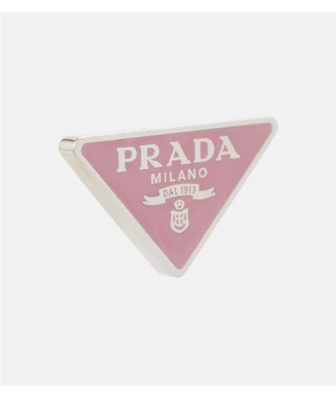 PRADA Розовые серебряные серьги, фото 4