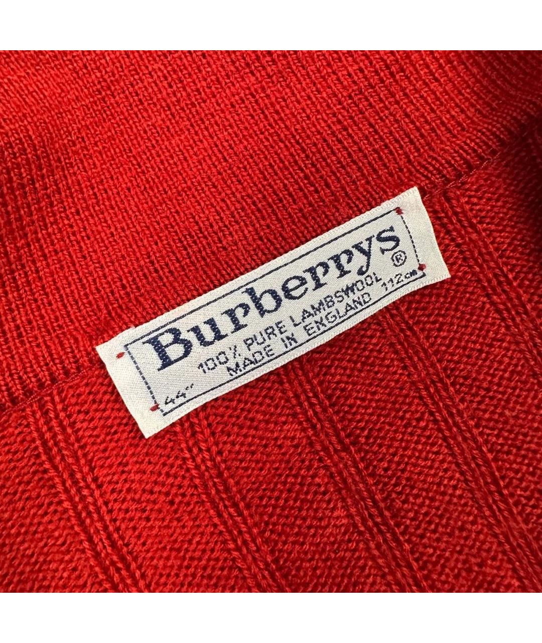 BURBERRY Красный шерстяной кардиган, фото 3