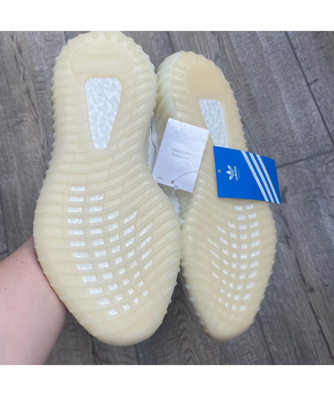 ADIDAS YEEZY Белые текстильные кроссовки, фото 6
