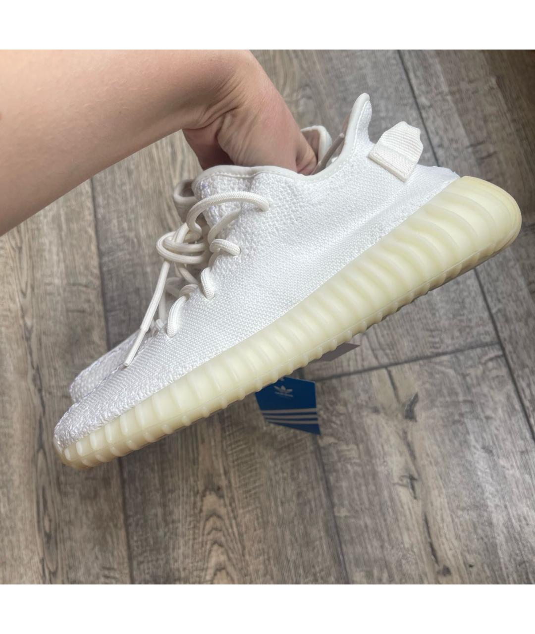 ADIDAS YEEZY Белые текстильные кроссовки, фото 7