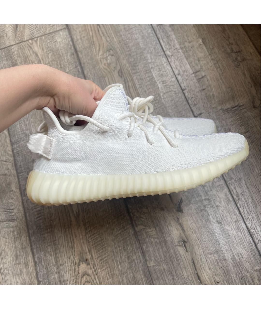 ADIDAS YEEZY Белые текстильные кроссовки, фото 8