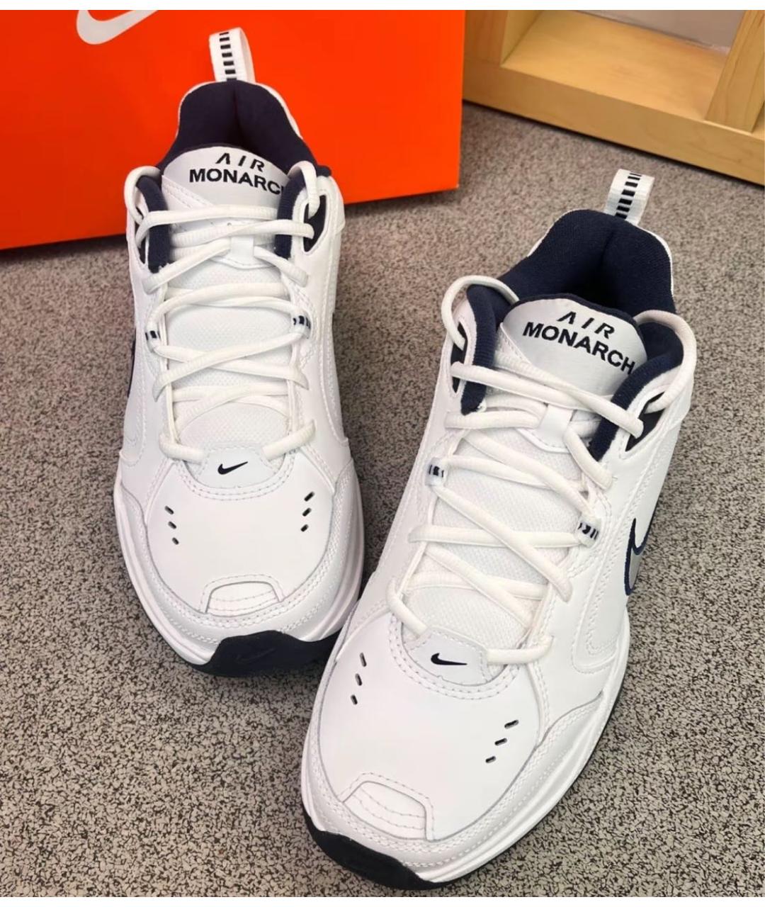 NIKE Белые кроссовки из искусственной кожи, фото 2