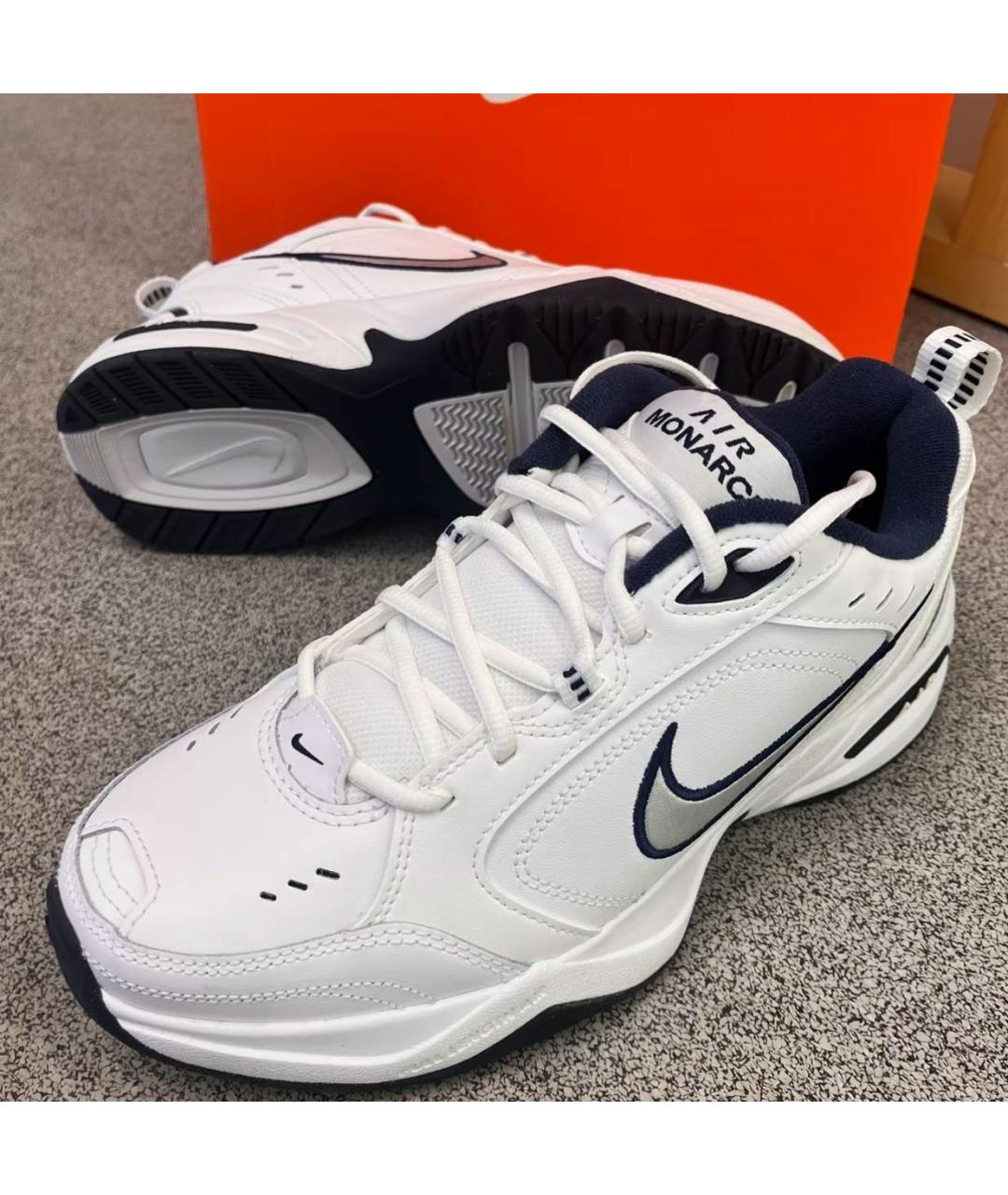 NIKE Белые кроссовки из искусственной кожи, фото 4