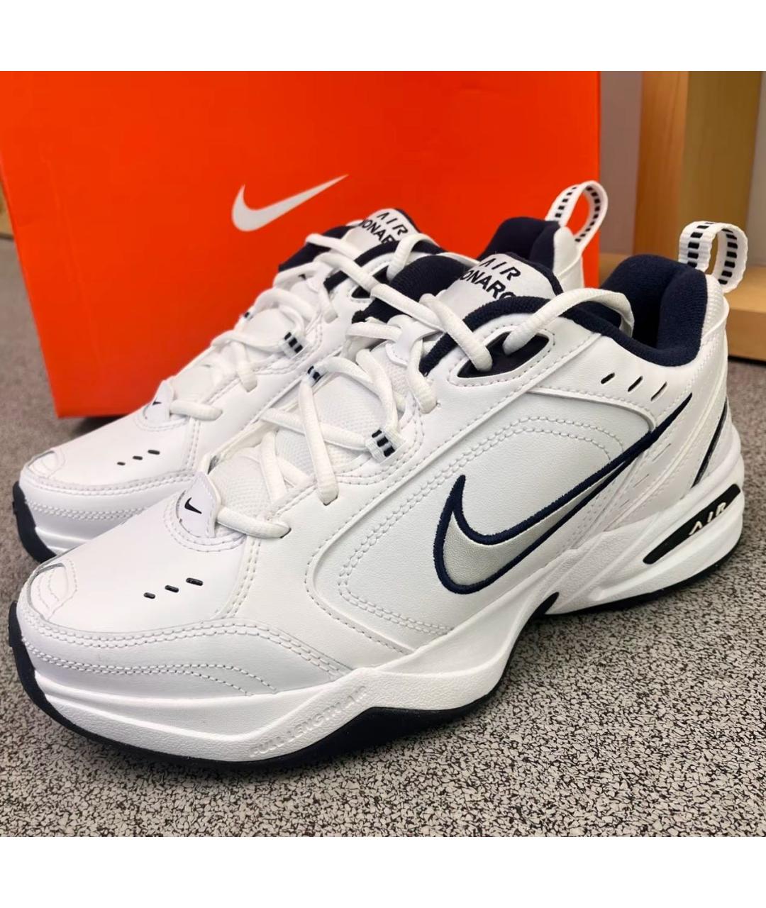 NIKE Белые кроссовки из искусственной кожи, фото 5