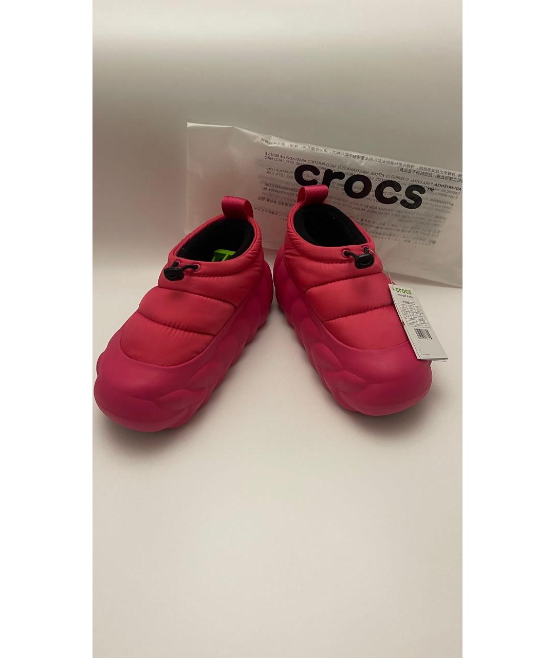 CROCS Розовые резиновые ботинки, фото 2