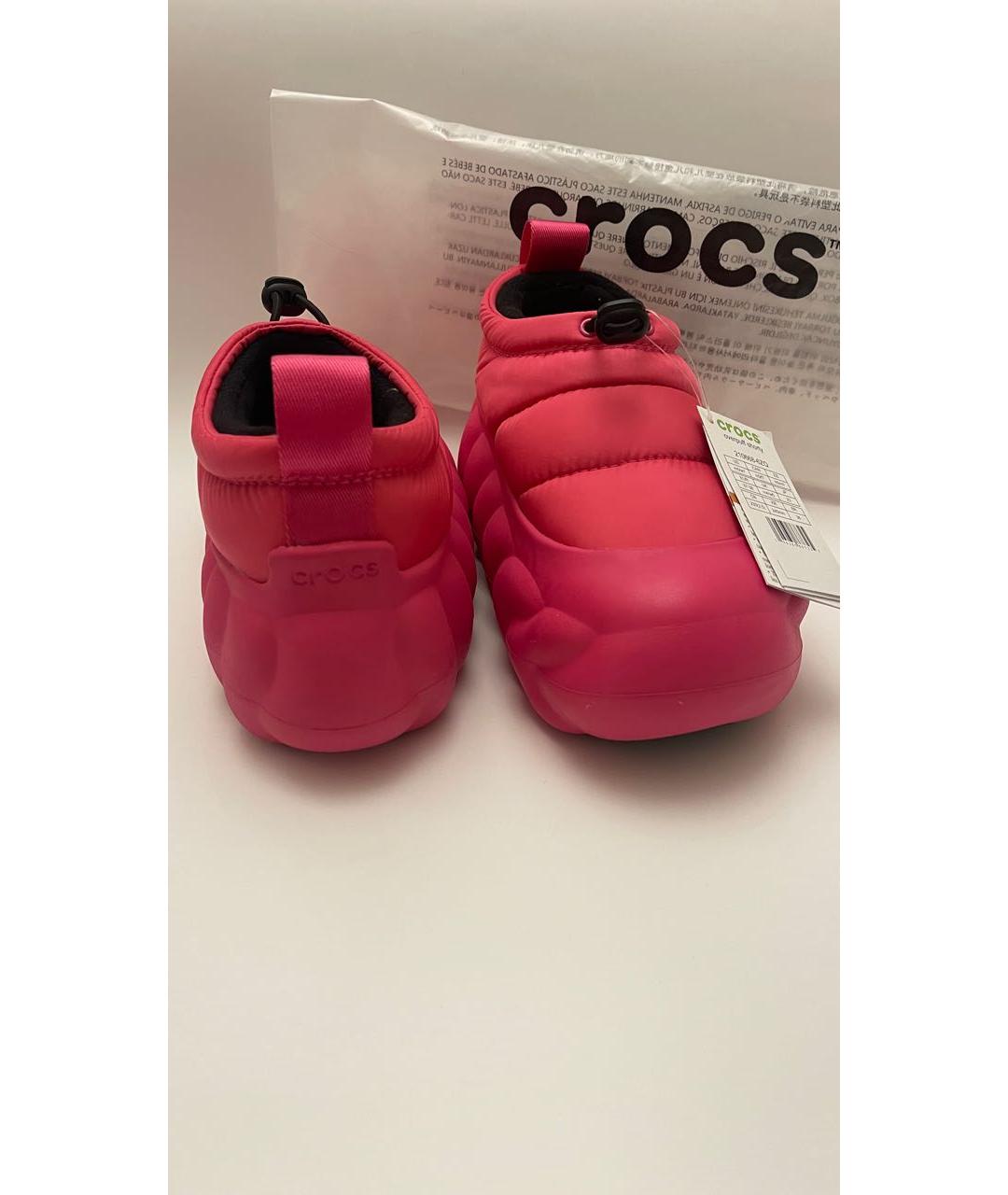 CROCS Розовые резиновые ботинки, фото 4