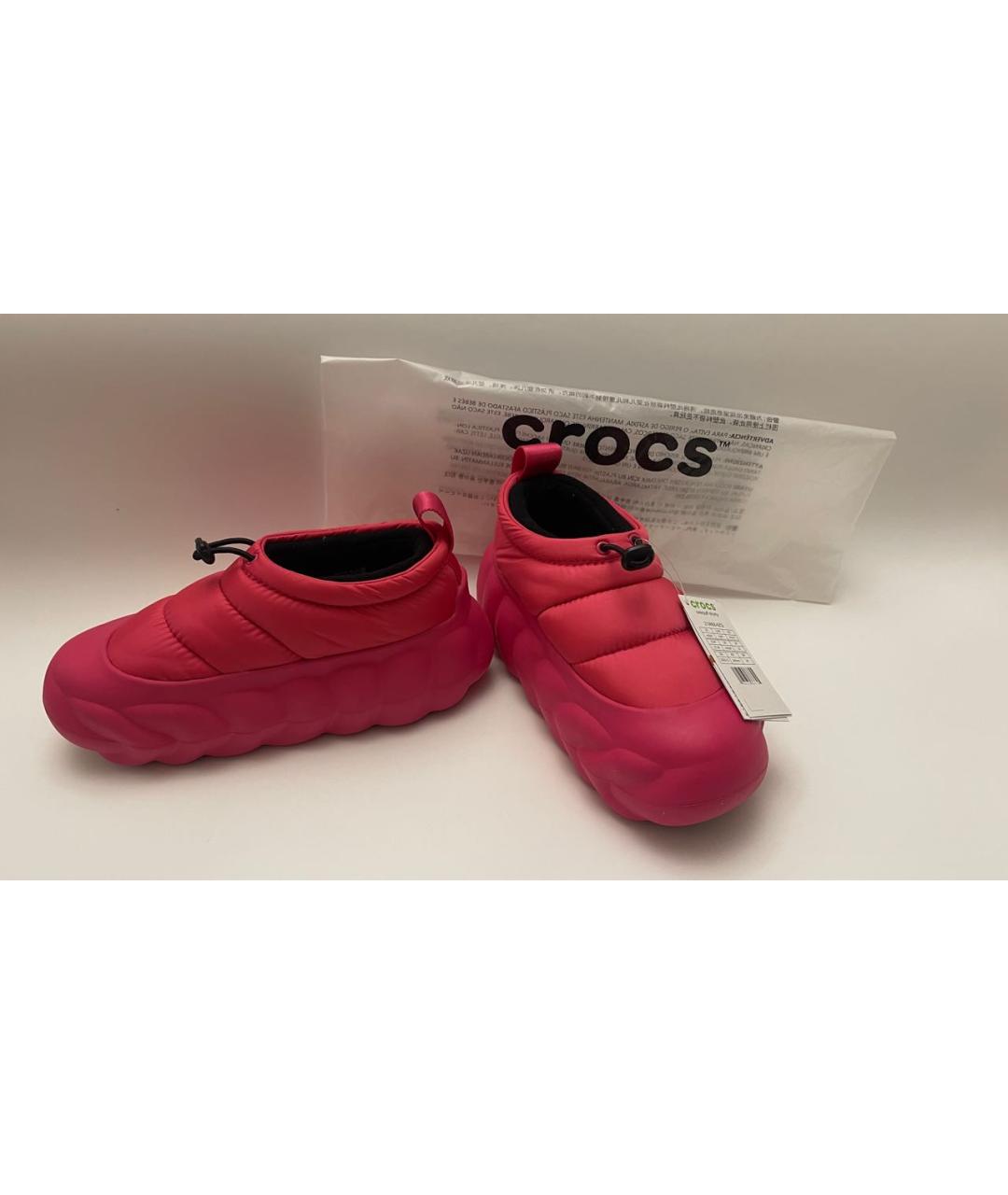 CROCS Розовые резиновые ботинки, фото 5