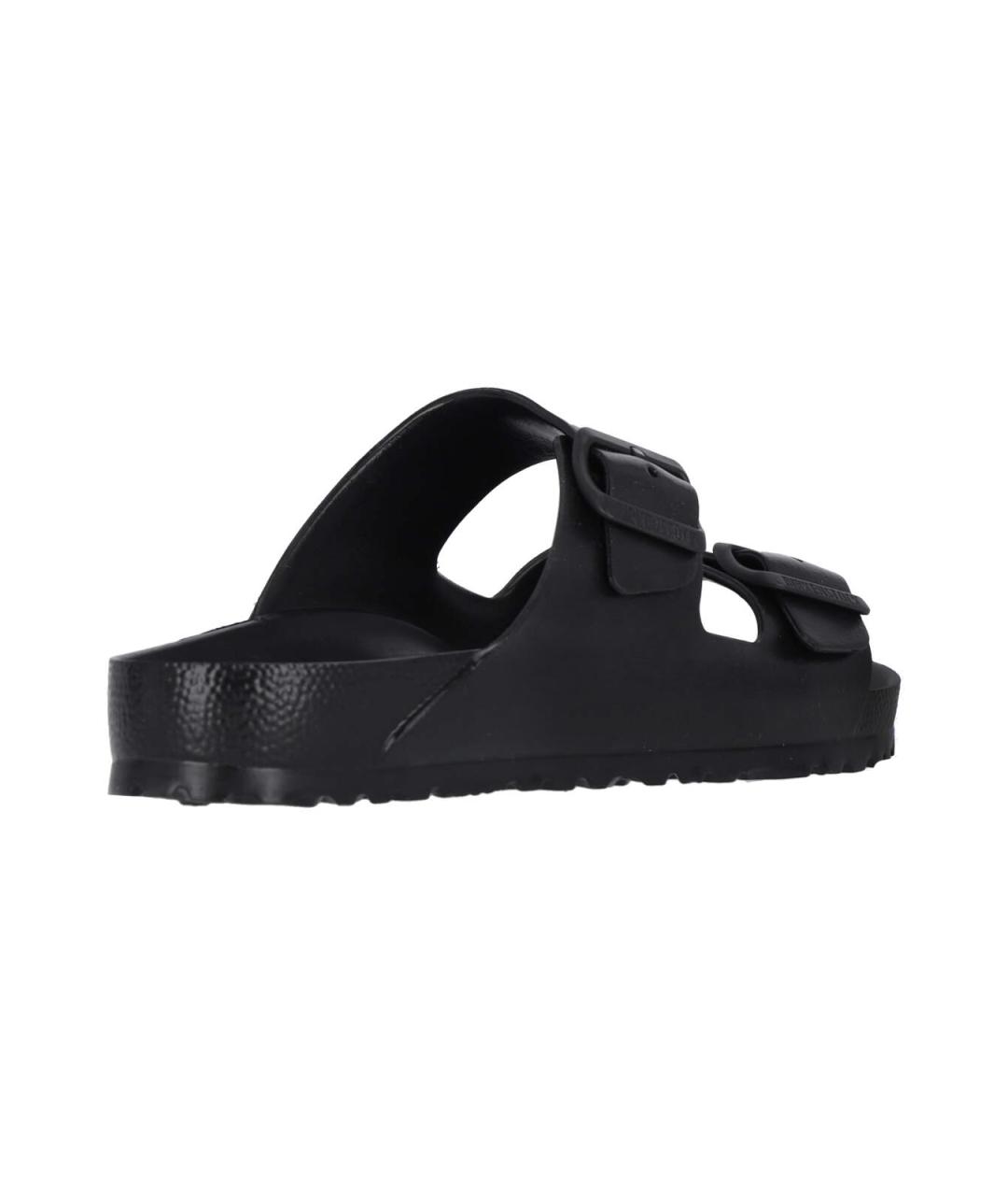 BIRKENSTOCK Черные бархатные шлепанцы, фото 4