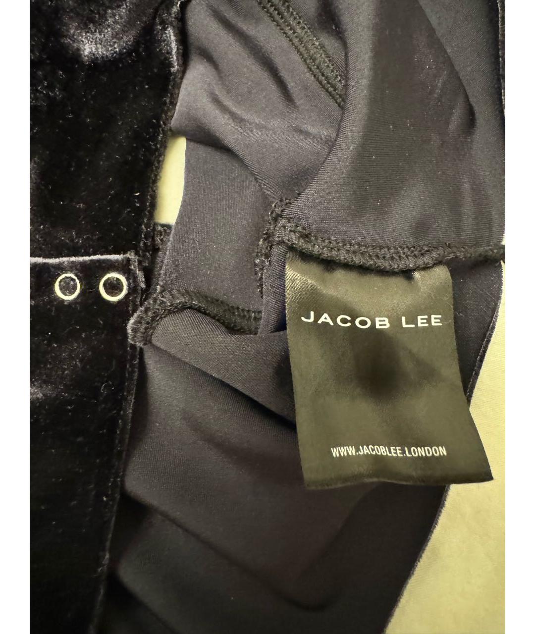 Jacob Lee Черное бархатное боди, фото 6