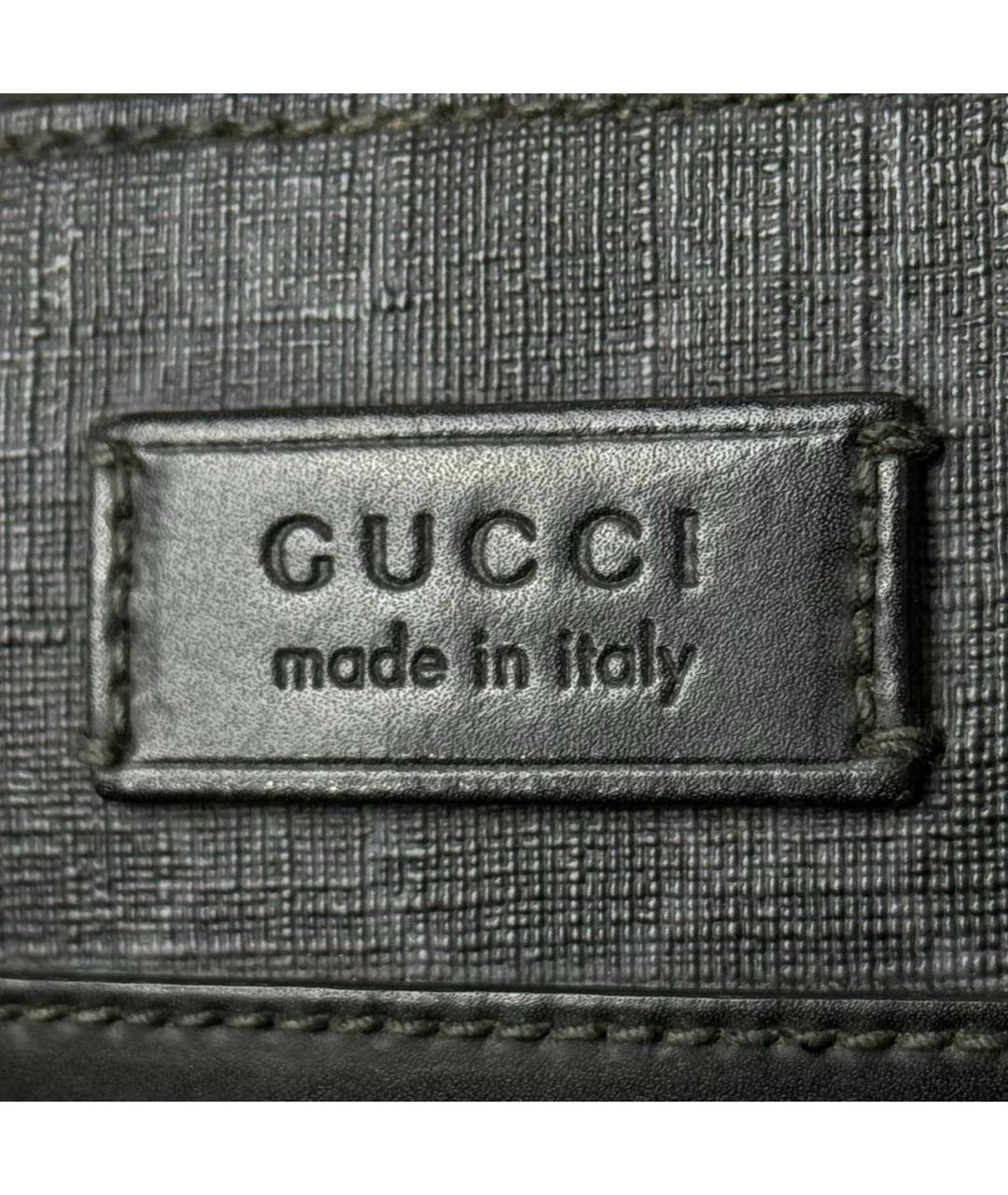 GUCCI Черная сумка на плечо из искусственной кожи, фото 3