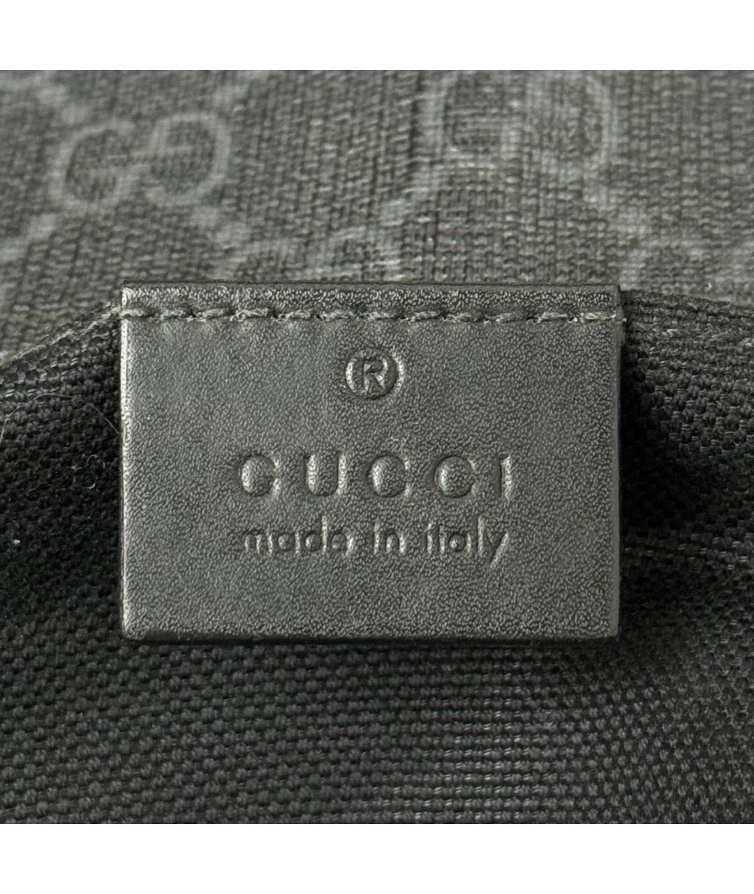 GUCCI Черная сумка на плечо из искусственной кожи, фото 4