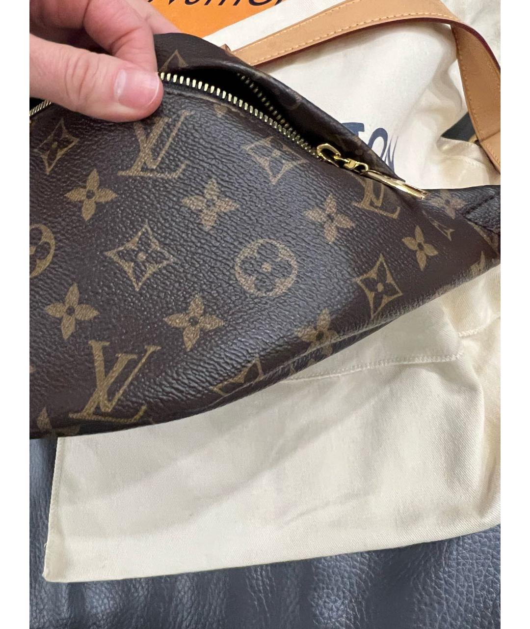 LOUIS VUITTON Коричневая поясная сумка, фото 2