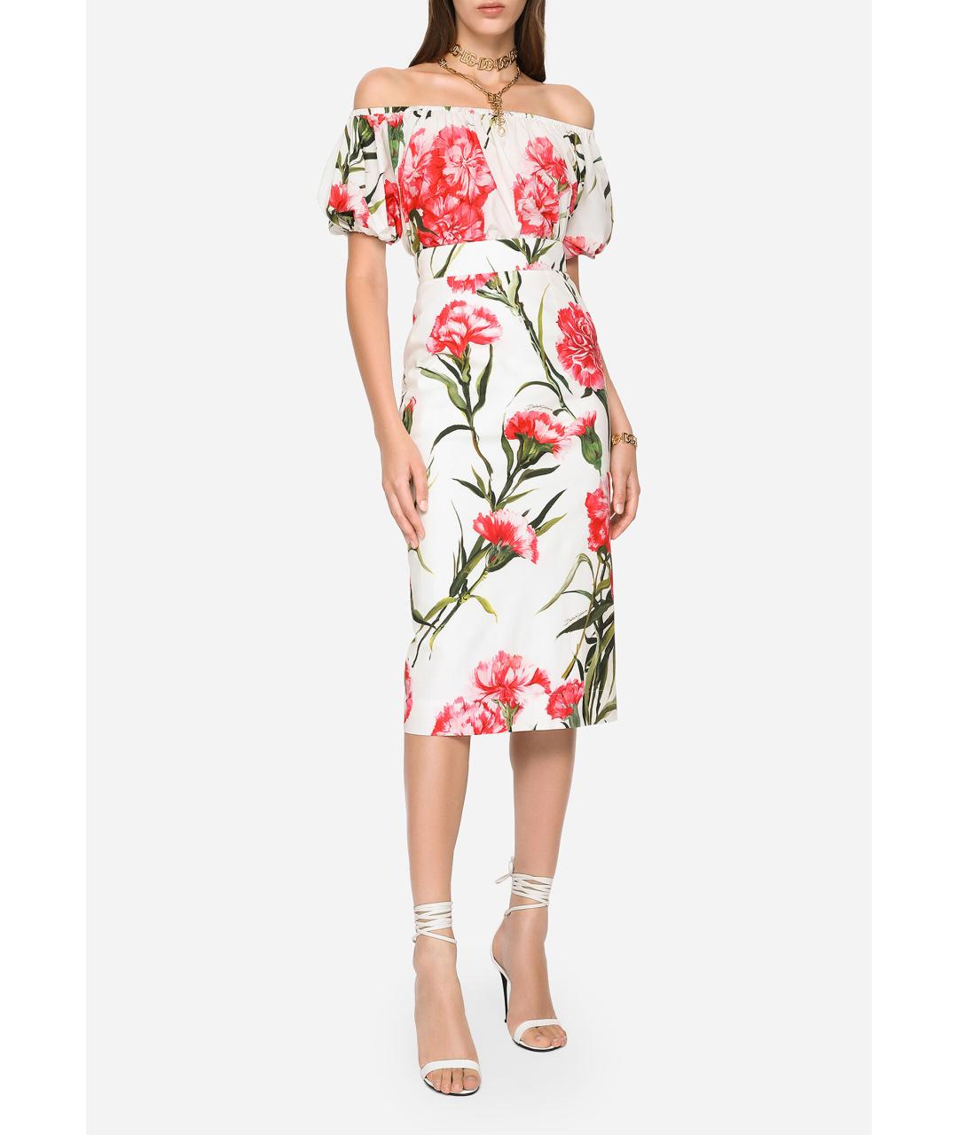 DOLCE&GABBANA Мульти хлопковая блузы, фото 2