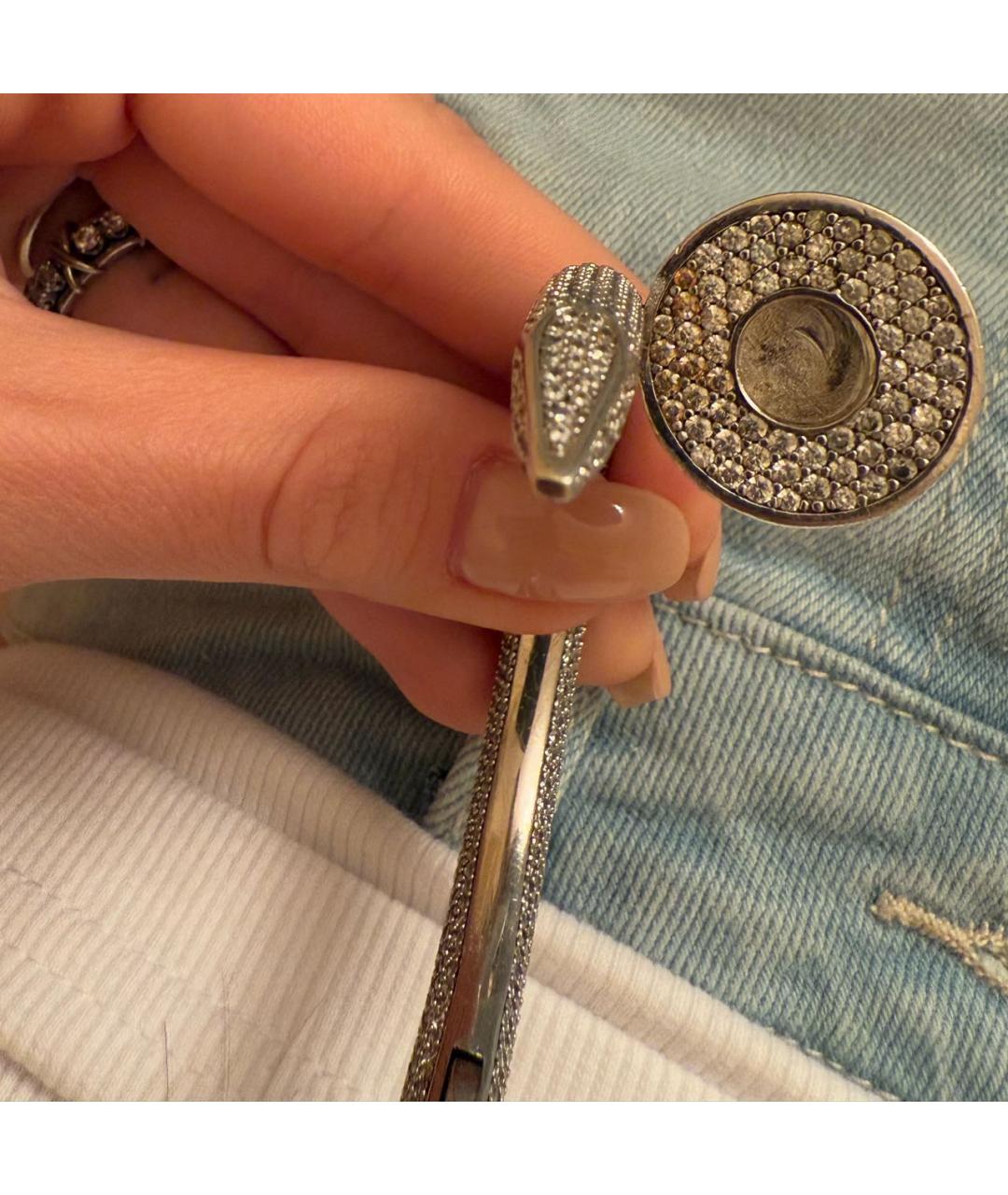 CARTIER Серебрянный браслет из белого золота, фото 7