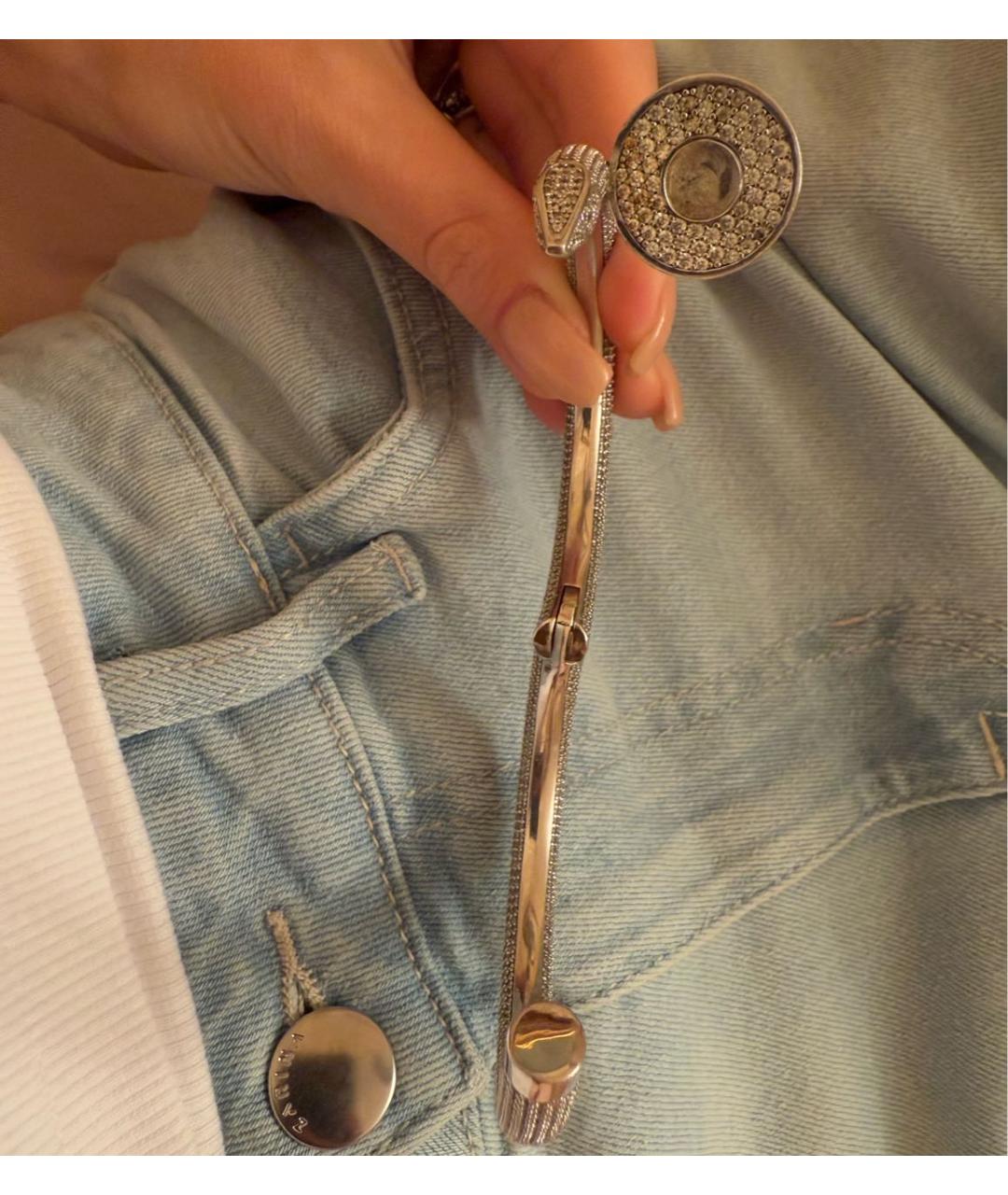 CARTIER Серебрянный браслет из белого золота, фото 6