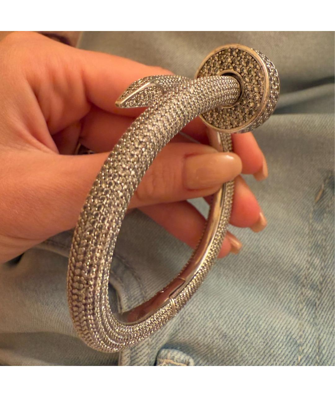 CARTIER Серебрянный браслет из белого золота, фото 5