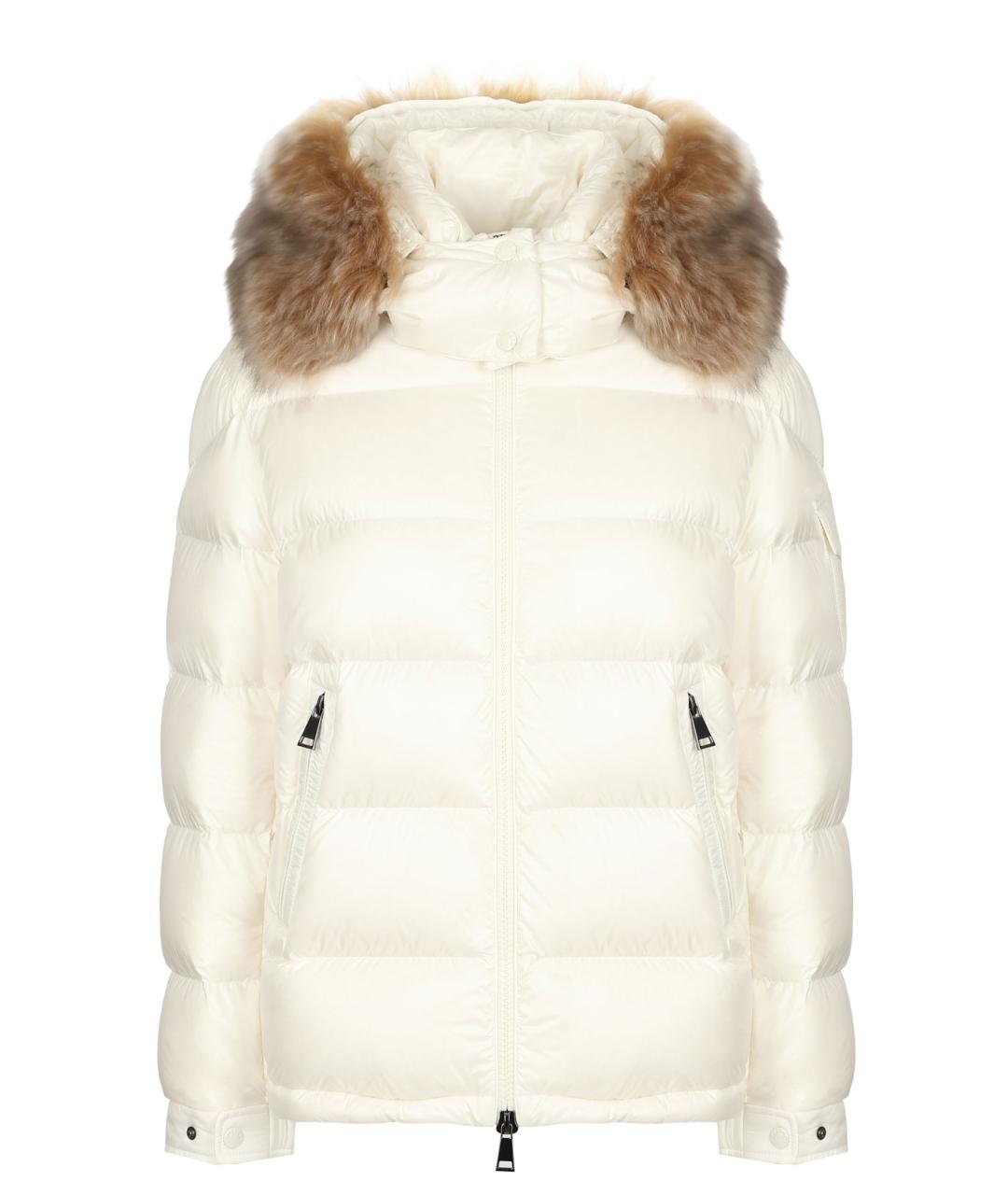 MONCLER Белый пуховик, фото 1