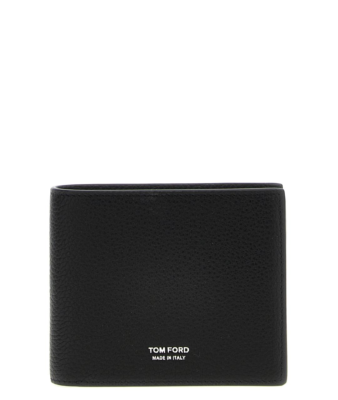 TOM FORD Черный кожаный кошелек, фото 1
