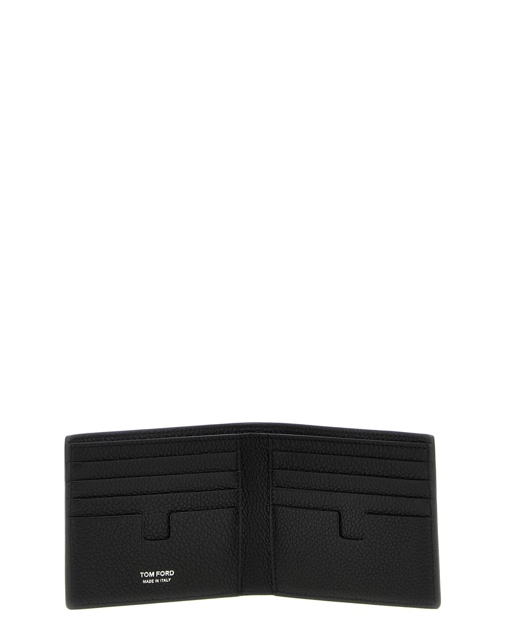 TOM FORD Черный кожаный кошелек, фото 3