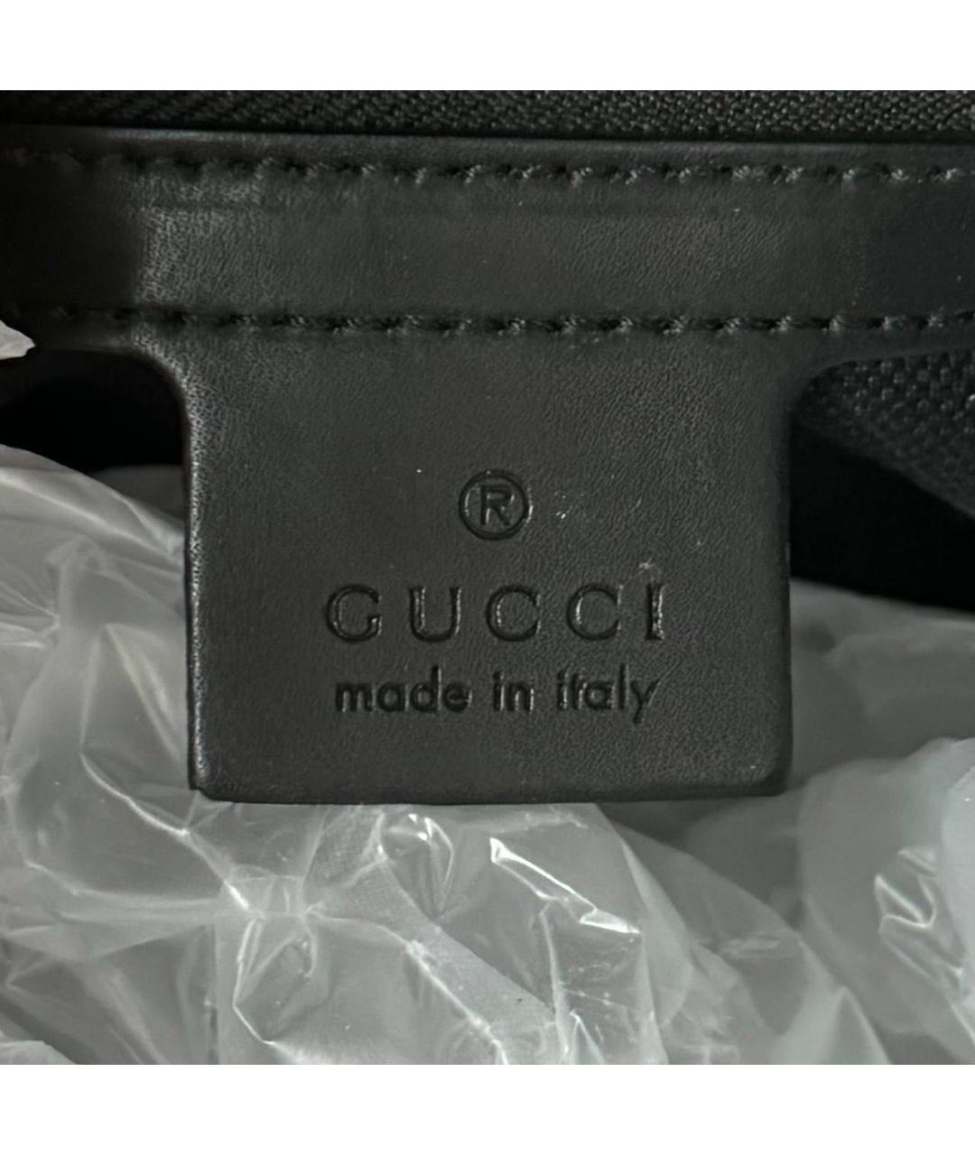 GUCCI Черная сумка на плечо из искусственной кожи, фото 4