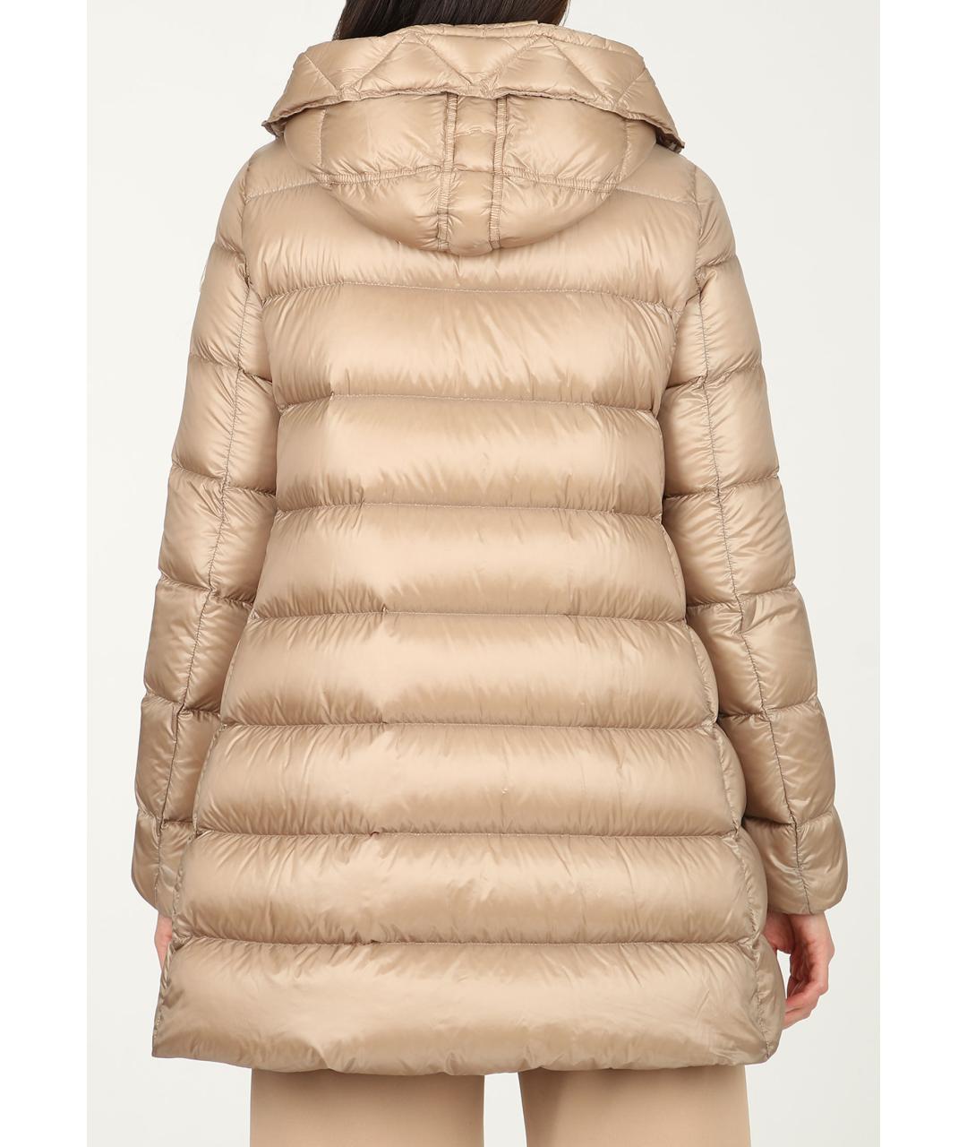 MONCLER Бежевый пуховик, фото 2