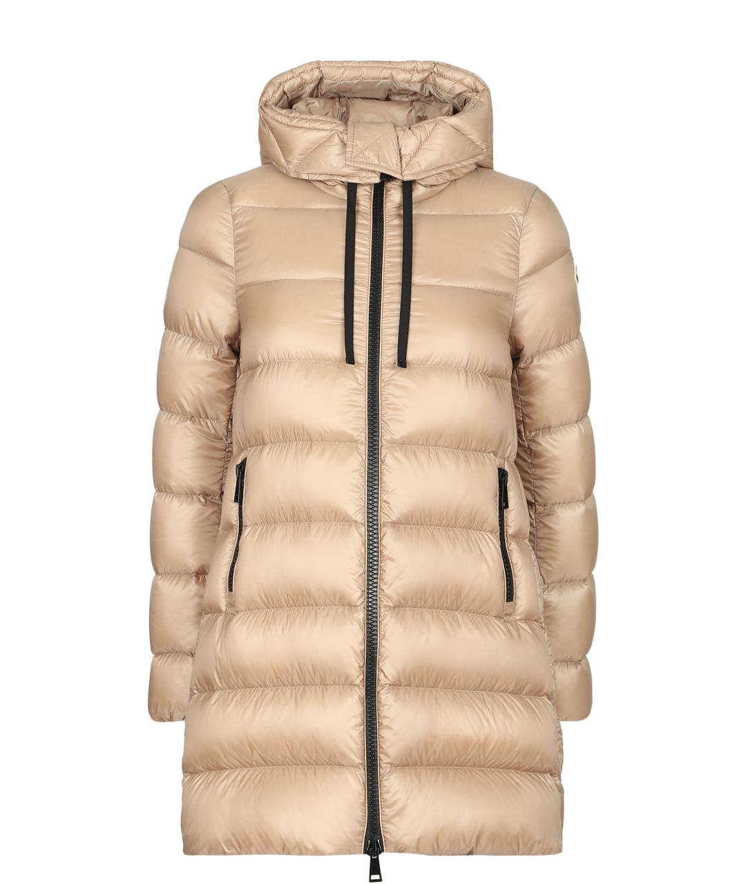 MONCLER Бежевый пуховик, фото 1