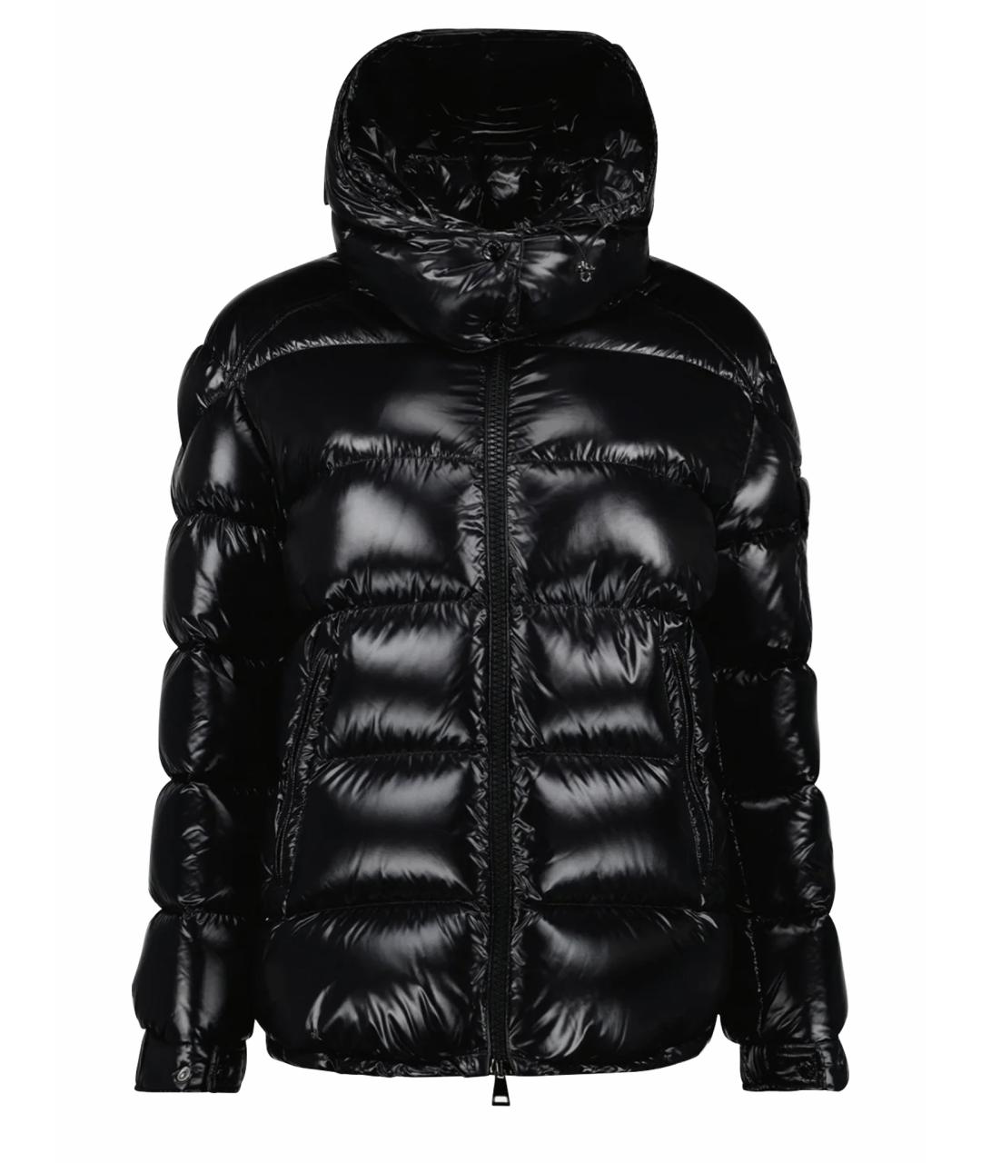 MONCLER Черный пуховик, фото 1