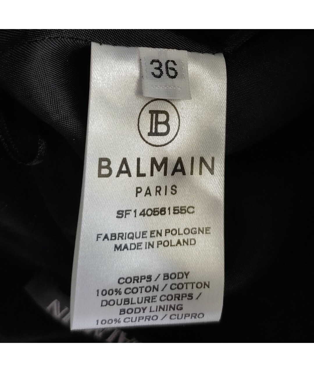 BALMAIN Черная юбка мини, фото 4