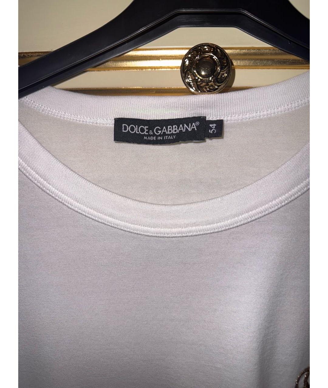 DOLCE&GABBANA Белая футболка, фото 3