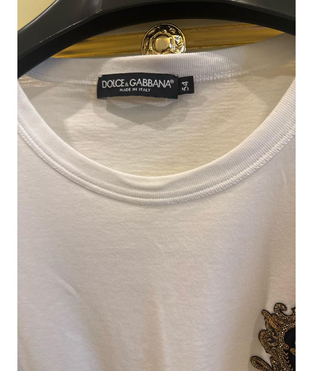 DOLCE&GABBANA Белая футболка, фото 3