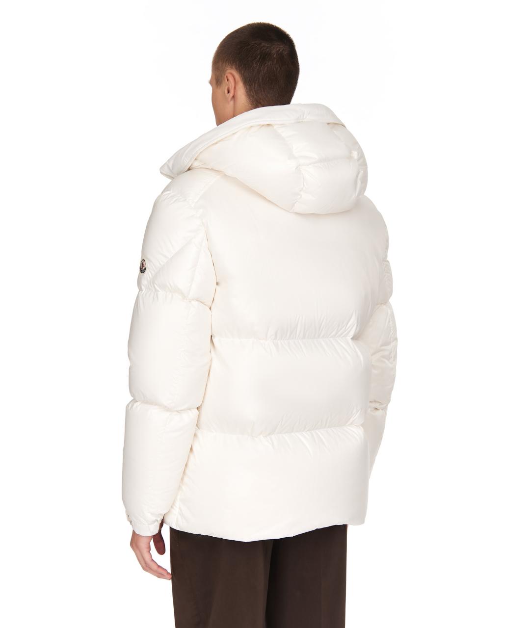 MONCLER Белый пуховик, фото 4