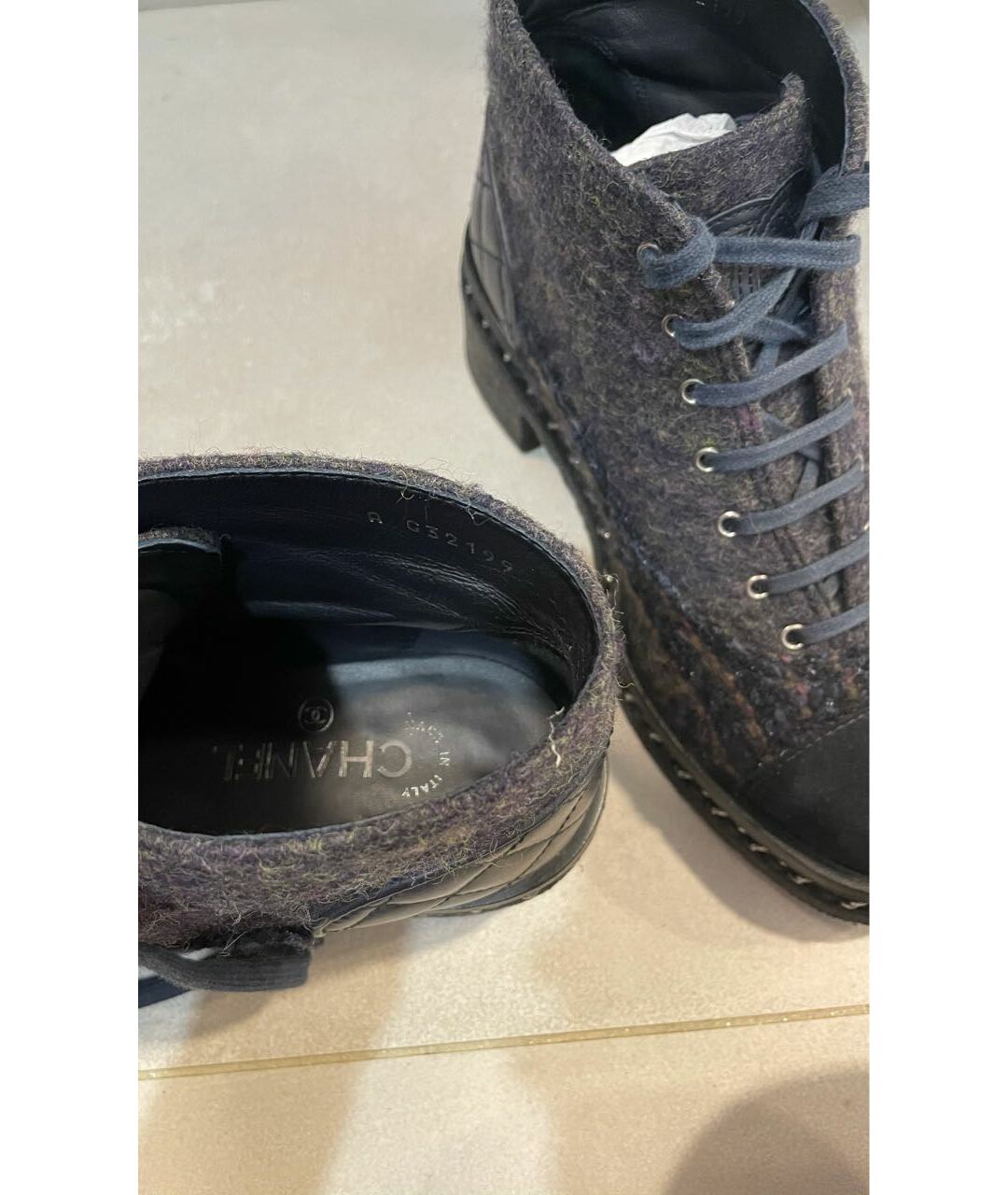 CHANEL PRE-OWNED Мульти ботинки, фото 7