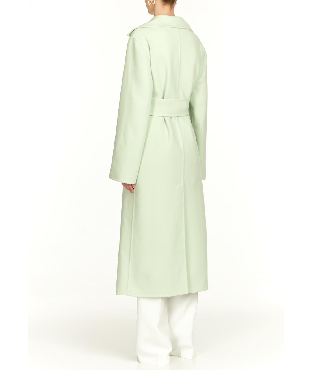 JIL SANDER Зеленые шерстяное пальто, фото 4