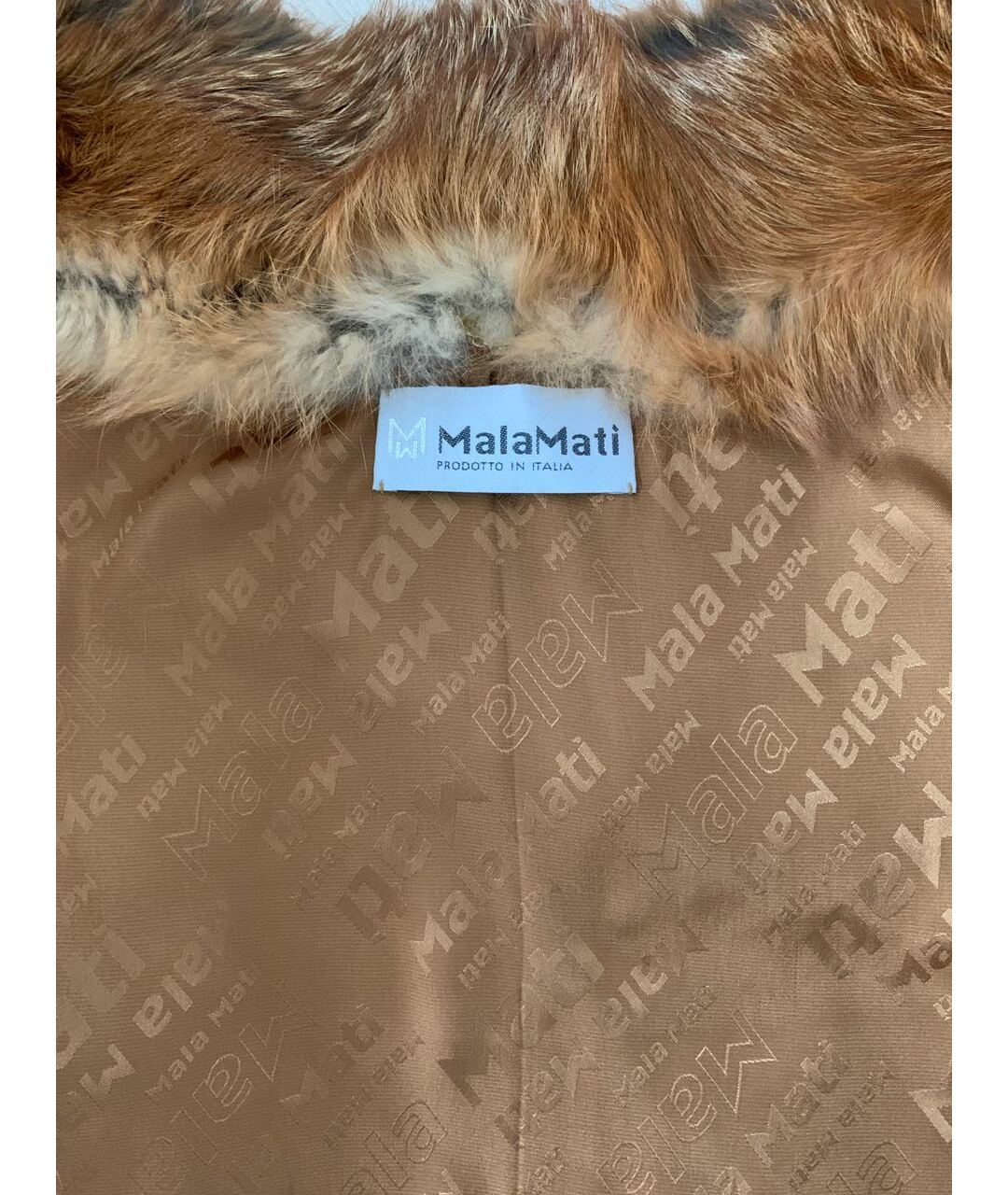 MALA MATI Оранжевый меховой жилет, фото 3