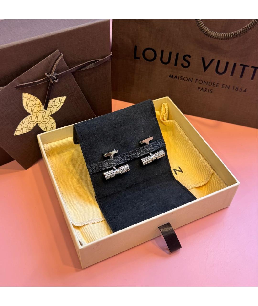 LOUIS VUITTON Серебряные запонки, фото 5