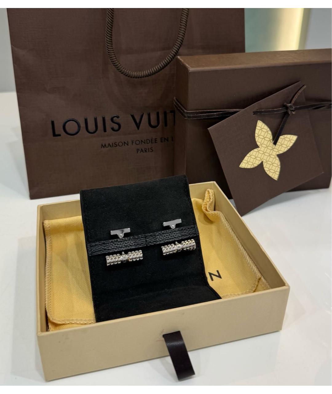 LOUIS VUITTON Серебряные запонки, фото 7