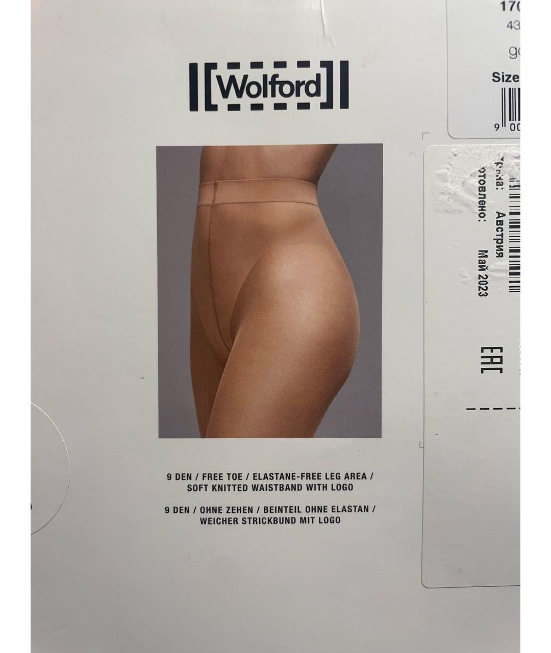 WOLFORD Бежевые носки, чулки и колготы, фото 3